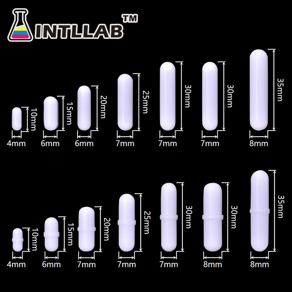 INTLLAB แม่เหล็กบาร์ขนาดผสม PTFE Stirrer เครื่องผสมบาร์