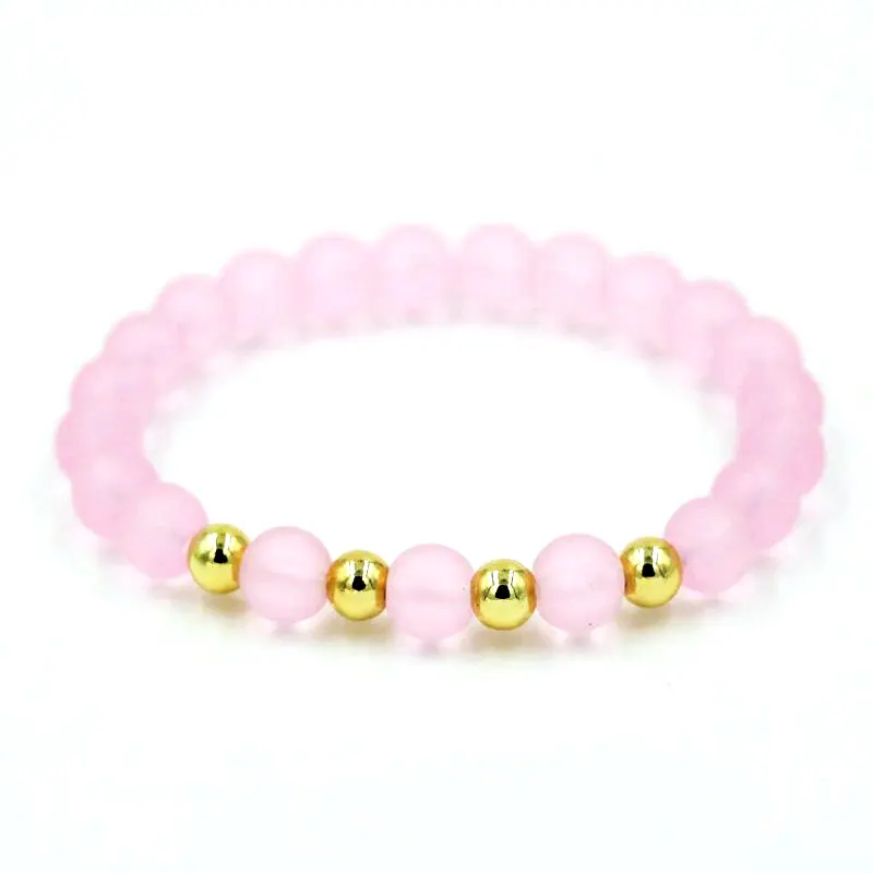 Женский браслет из нержавеющей стали с искусственными камнями 6 мм | Украшения и