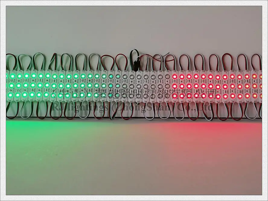 풀 컬러 LED 조명 모듈, WS 2811 매직 디지털 LED 모듈, IC WS2811 SMD 5050 RGB DC12V, 3 LED 0.72W 70mm x 15mm x 8mm 2021