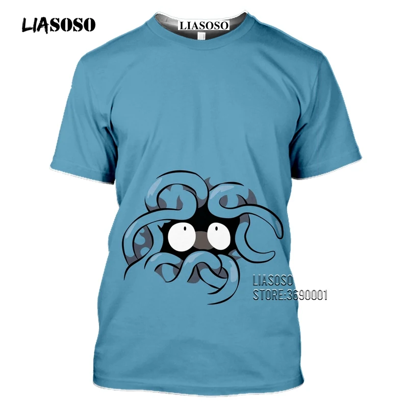 Japan Cartoon Snorlax T shirts Men 3D Print Kawaii Pokemon Tshirt Summer Casual Harajuku Shirt Fitness Hip Hop Tops Streetwear (18)