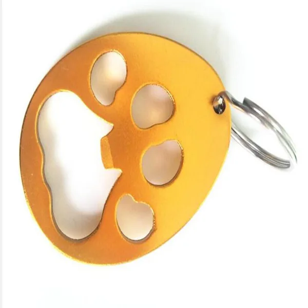 Kreatív Party Kellékek Mancs Nyomtatott Sörüveg Nyitó Olcsó Ömlesztett Alumínium Ötvözet Palack Nyitó Kulcstartó - Image 3