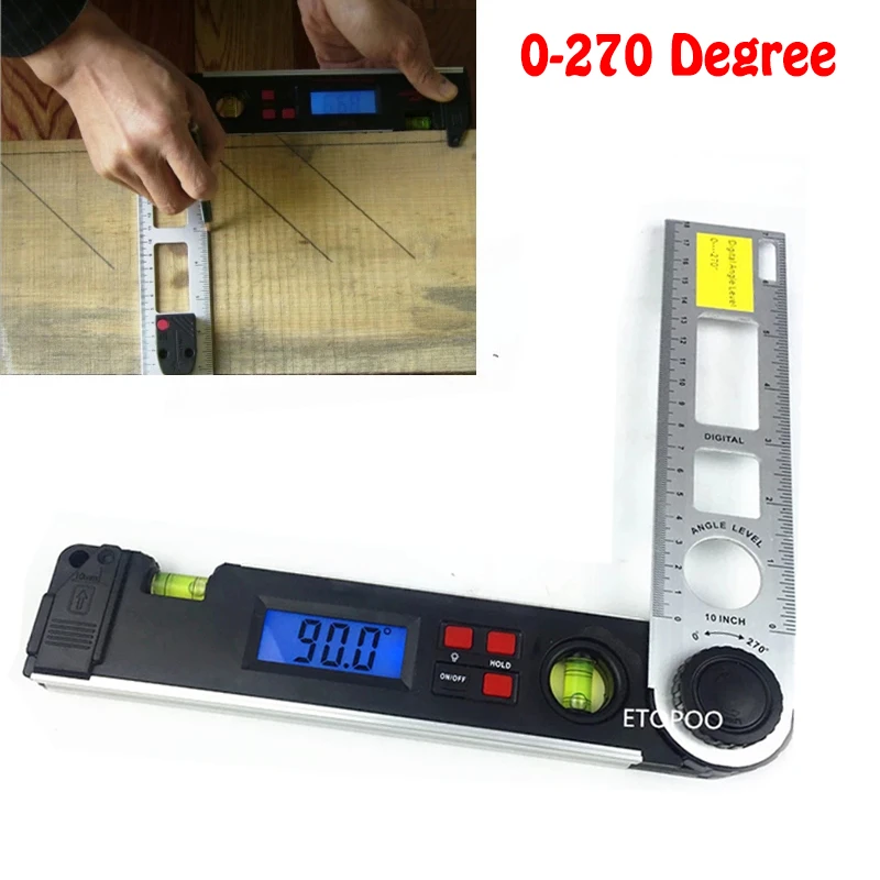 Electronic Angle Ruler for Measurement Gauge Measurement Tool Industrial Supplies Industrial Accessories Digital Level Gauge 250mm Angle Finder Electronic Angle Ruler for Measurement Gauge Measurement Tool Industrial Supplies Industrial Accessories Digital Level Gauge 250mm Angle Finder