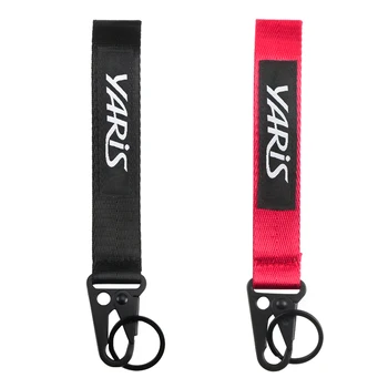 

Universal High quality Ribbon Webbing Car key ring Nylon Webbing Keychain with hawk buckle key ring for Toyota Yaris Accessories