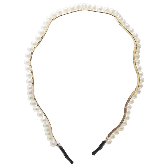 Yobest-diademas elegantes con perlas para mujer, diadema dulce, paquete de aros para el cabello, accesorios para el cabello, 2021 - Imagen 5