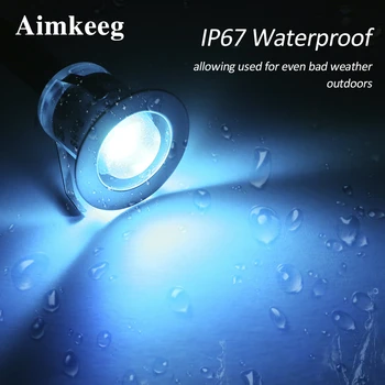 

10Pcs LED Underground Lamp Outdoor Buried Deck Lights 16 Colors Remote Control IP67 Waterproof for Garden Square Stair Path Lamp