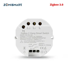 Zemismart Zigbee 3.0 Intelligente Interruttore Della Luce FAI DA TE Interruttore Modulo SmartThings Tuya Controllo Alexa Google Casa 2 Vie