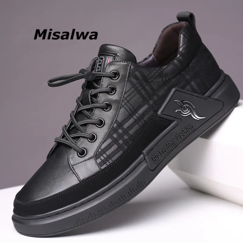 black lace up non slip shoes