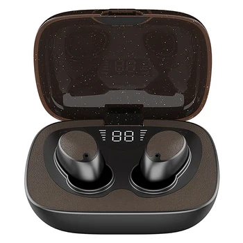 

TWS True Wireless Car Kit Bluetooth 5.0 Earphones Press Sport Headset Control Noise Cancel Support IOS/Android Phones HD Call Bl