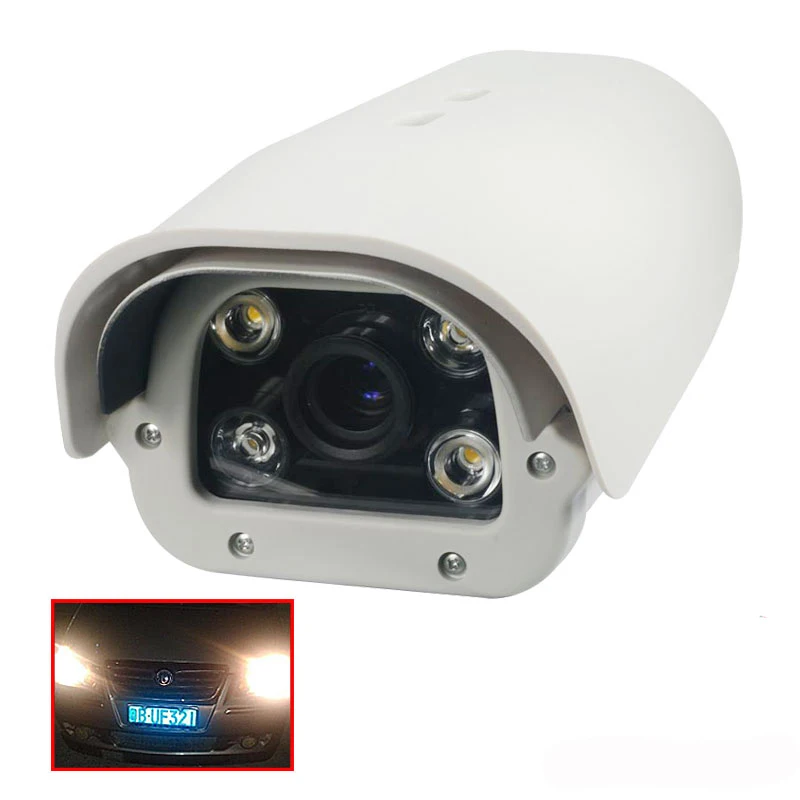 5MP Vechile License Plate Recognition LPR 5MP POE Camera ONVIF Outdoor Waterproof LPR ip camera 2.8-12mm Lens For parking lot