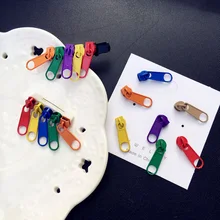 Новые модные летние цветные серьги-гвоздики с застежкой-молнией, ювелирные изделия для ушей, вечерние аксессуары, 1 пара