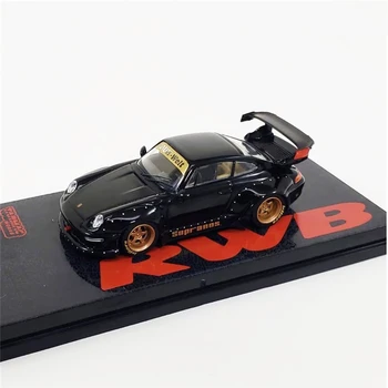 

Tarmac works 1:64 RAUH-Welt 993 RWB Soprnos Black Diecast Model Car