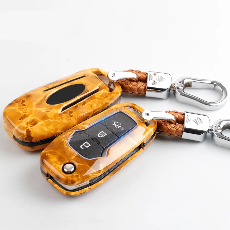 ТПУ стайлинга автомобилей ключ крышка чехол для Ford Focus 2 3 Mondeo ST Kuga Fiesta Ecosport Ranger побег ключ чехол для ключа Ford