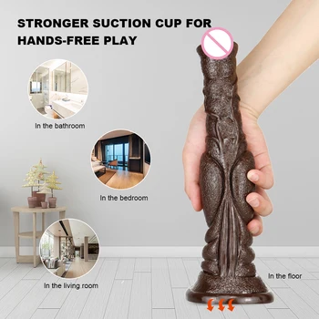 Animal Horse Dildos 30cm Long Realistic Penis Soft PVC Big Dick with Suction Cup Dildo Cock Anal Sex Toys for Men Women Couples 2