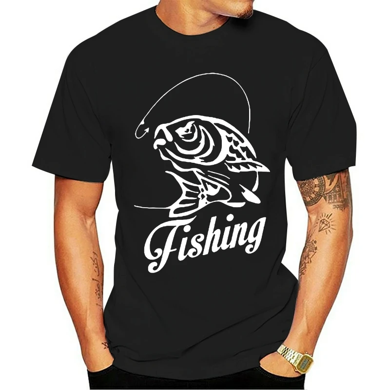 

T Shirt Summer New Fashion Fishinger Carp Men Funny Cotton Print High Quality Shirts Brand Clothing Short Sleeve
