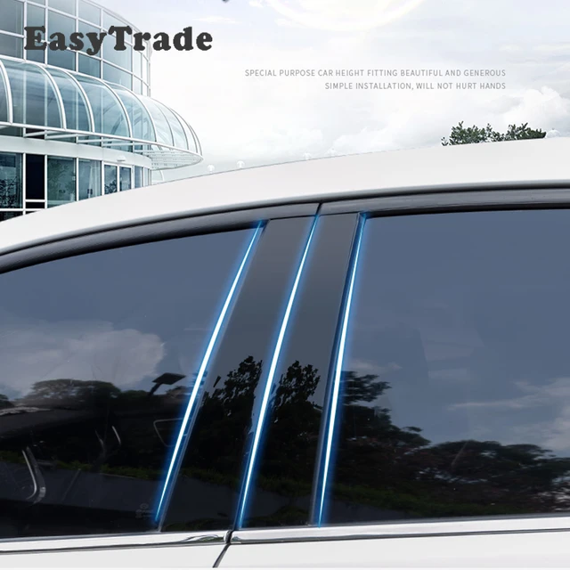 Autocollants de bande de pilier B C pour voiture, colonne centrale,  garnitures de fenêtre PC, décoration pour Chery Tiggo 8 Pro 2021 2022,  accessoires de voiture, 6 pièces