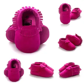 

2020 new hot sale kid tassels Lovely Infant Baby Girl Soft Sole Kids Baby Shoes PU Suede Leather Newborn Boys Girls Soft Shoes