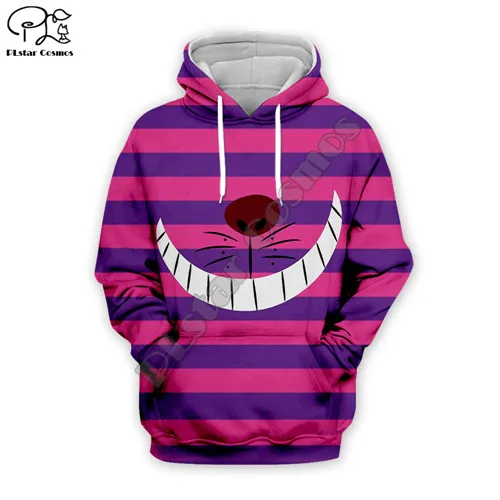 Hoodies Мужские 3d толстовки с рисунком кота из аниме, Толстовка на Хэллоуин и Рождество, Повседневный пуловер на молнии, мужской спортивный костюм унисекс - Цвет: Hoodies