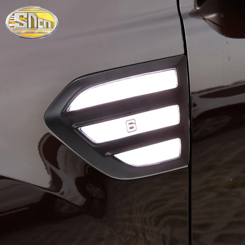 SNCN 2 шт. Автомобильная фара крыла для Ford Everest- Светодиодный дневной ходовой свет Поворотная сигнальная лампа 12 В DRL боковая лампа