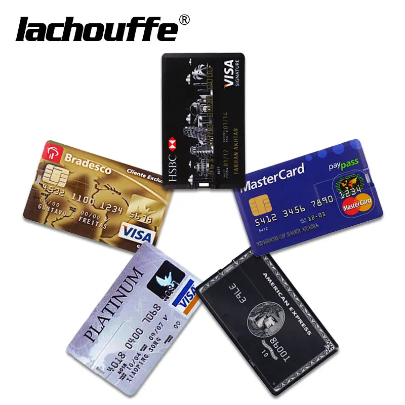 Новая кредитная карта usb флешка 8 ГБ 16 ГБ 32 ГБ 64 Гб 128 ГБ банк usb-карта флеш-накопитель 256 ГБ memoria usb флешка лучшие подарки