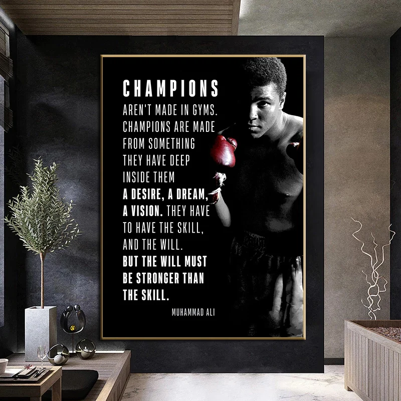 PRINT PICTURE MOTIVATIONAL QUOTE POSTER T BOXING INSPIRATIONAL 