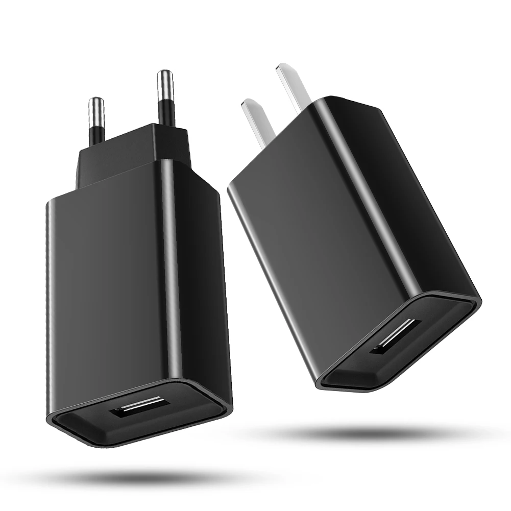 Портативный черный USB 5V 2A быстрое зарядное устройство для телефона настенное