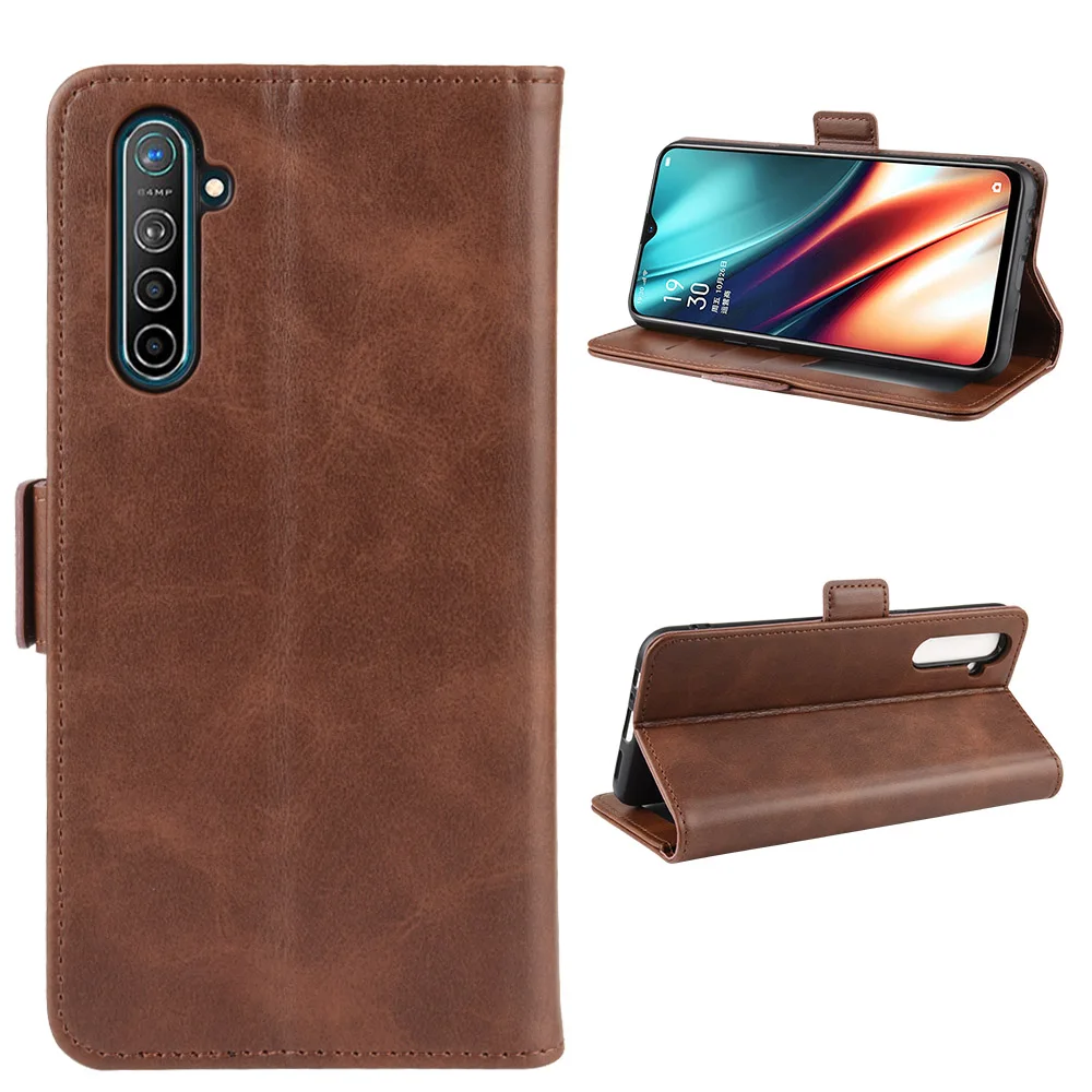 

pu Leather Flip Cover Case Wallet Case for OPPO K5 / OPPO Realme XT X2 card holder Flip Book holster protective shell GG