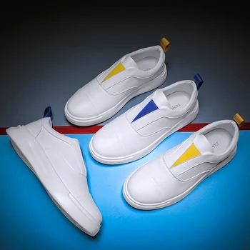 

Spring Casual Shoes Men New Brand Design Men Casual Shoes Fashion Leisure Designer High Top Shoes Men's casual shoes white shoes