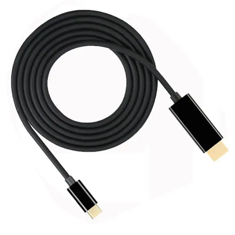 1,8 м USB C к hdmi-кабель, адаптер HD 1080P VGA HDMI Мужской конвертер Кабель