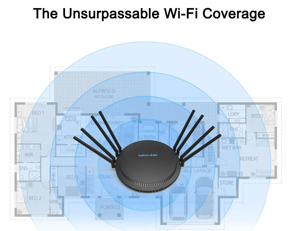 Wavlink AC3000 Gigabit WIFI Router Wireless Wifi Range Extender wifi Signal Amplifier Booster USB3 0 2 5