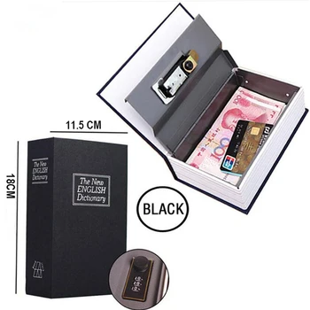 

Security Key Lock Safe Box Secret Book Valuables Dictionary Money Gift
