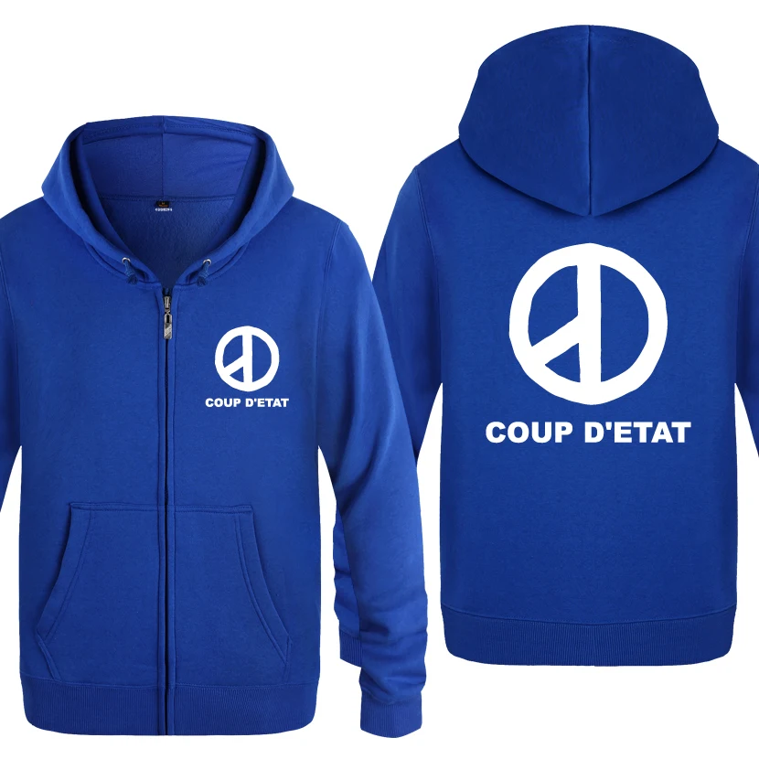 LAY BAT COUP D'ETAT Bigbang толстовки мужские мужские флисовые кардиганы на молнии толстовки с капюшоном - Цвет: LAY BAT