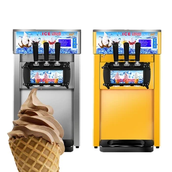 

Factory direct sales commercial automatic desktop ice cream machine high quality low price ice cream machine1200W