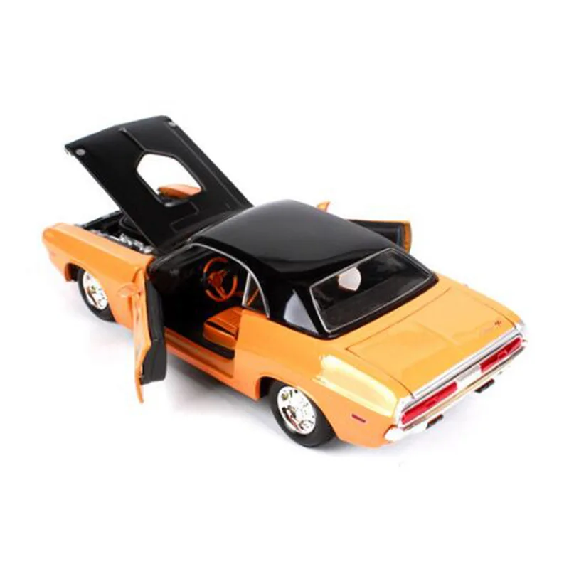 1:24 Винтаж Для Dodge Challenger 1970 мышцы ретро спортивный автомобиль усовершенствованный сплав коллекция автомобилей Модель литья под давлением металлическая модель игрушки