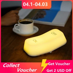 MUID On-off Touch Switch Lamp USB Rechargeable LED Adjustable Brightness Night Light Gravity Sensor Key Switch Bedside Lamp MUID On-off Touch Switch Lamp USB Rechargeable LED Adjustable Brightness Night Light Gravity Sensor Key Switch Bedside Lamp