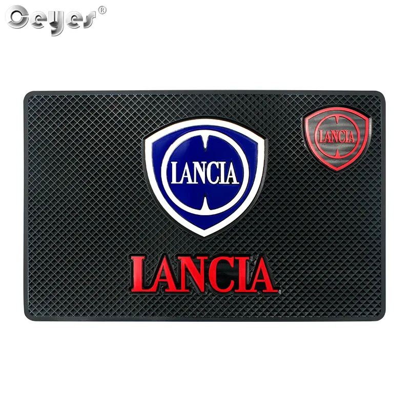 Ceyes 1Pc Accessori Per Tappetino Per Auto Adesivo Styling Case Per Lancia Delta Ypsilon Lybra Musa Kappa Ztemblema Interno Auto Badge