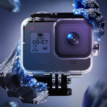 

Waterproof Case + Filter Protector Cover Housing Replacement For GoPro 8 Sports Camera Accessories