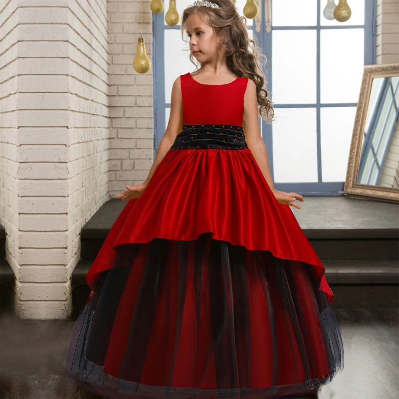 

2020 Summer Teenager Costumes Girl Pageant Evening Party And Wedding Kids Dresses For Girls Long Princess Dress 14 10 12 Years