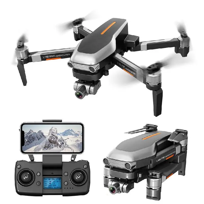 L109pro/l109 Дрон с Gps 4k Квадрокоптер механический двухосевой анти