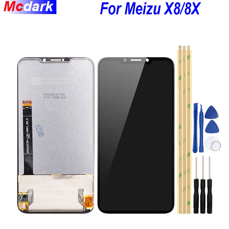 

6.2inch For Meizu X8/8X LCD Display and Touch Screen Digitizer Assembly Replacement Mobile Phone Accessories+Tools And Adhesive