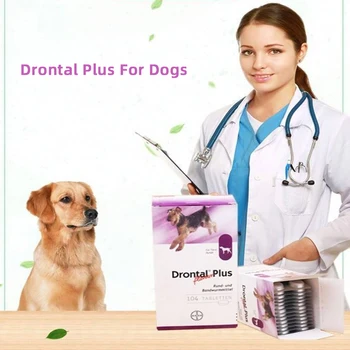 

Drontal Plus For Dogs 8/32/104 Tablets (Tapeworm Dewormer for Dogs)