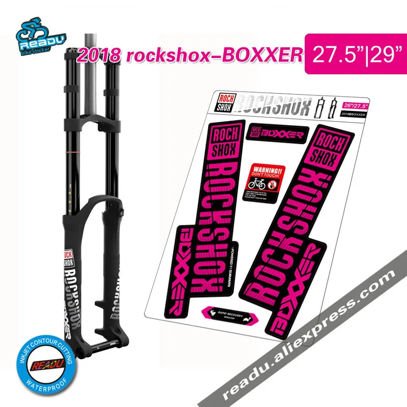 2018 rockshox BOXXER горный велосипед передняя вилка наклейки Передняя фотография|fork