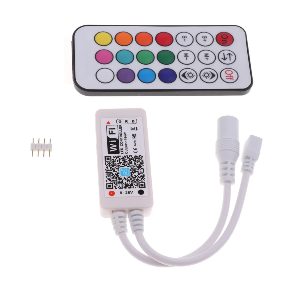 DC 5-28V 21Key RF Мини Wifi диммер с удаленным управлением для светодиодной ленты