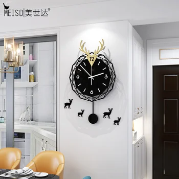 

MEISD 2020 Large Clock Wall Clock Modern Pendulum Watch DIY Mirror Stickers Home Living Room Decor Hanging Horloge Free Shipping