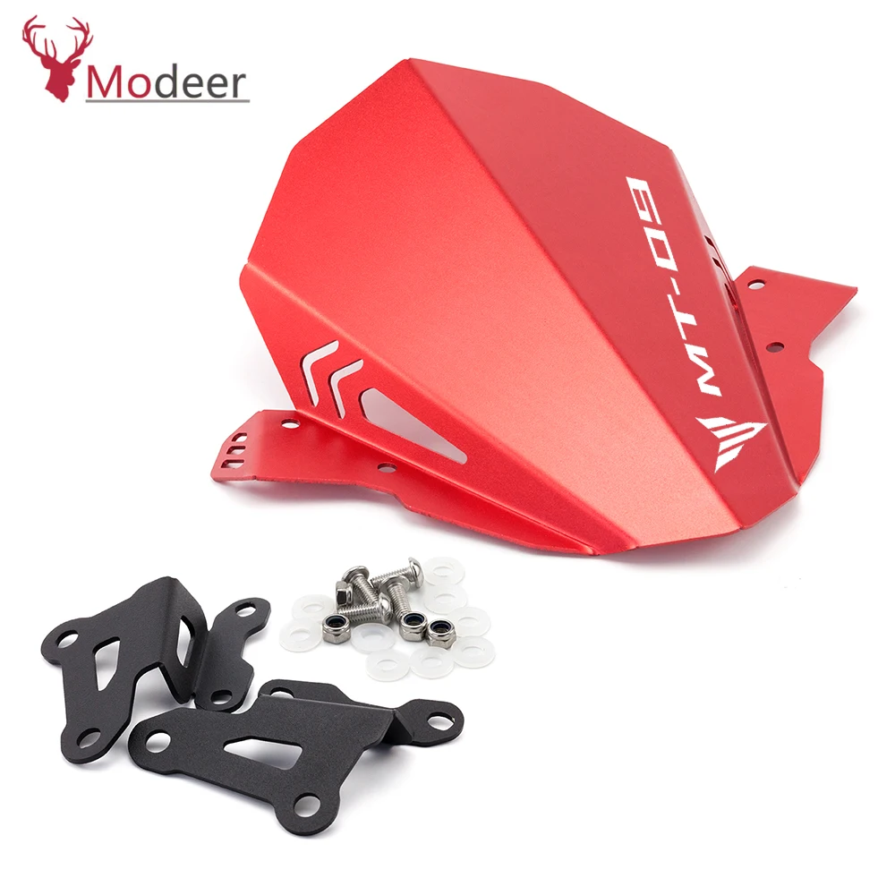 Motorcycle Windshield Windscreen Aluminum Kit Deflector Fits For YAMAHA MT-09 MT 09 2017 2018 2019 MT09 FZ09 FZ-09 17'-19' (6)