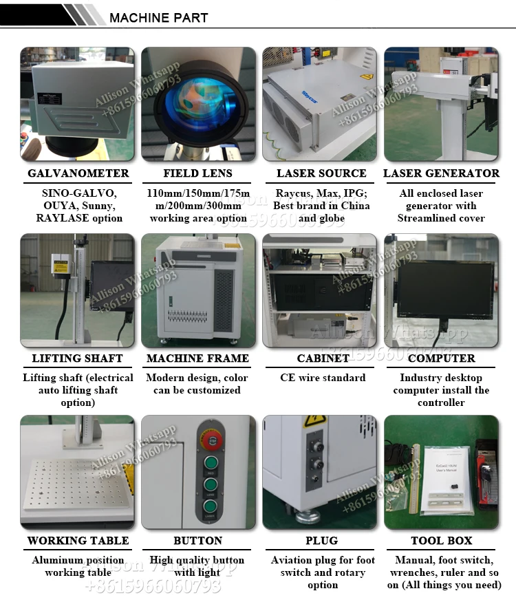 Desk model fiber laser marking machine metal marker-3