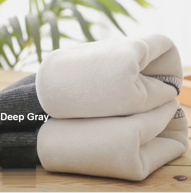 Deep Gray Fleece Женская мода юбка Леггинсы флис в полоску Цветочный теплый хлопок смесь мини размера плюс брюки корейский стиль ouc590c - Цвет: Deep Gray Fleece