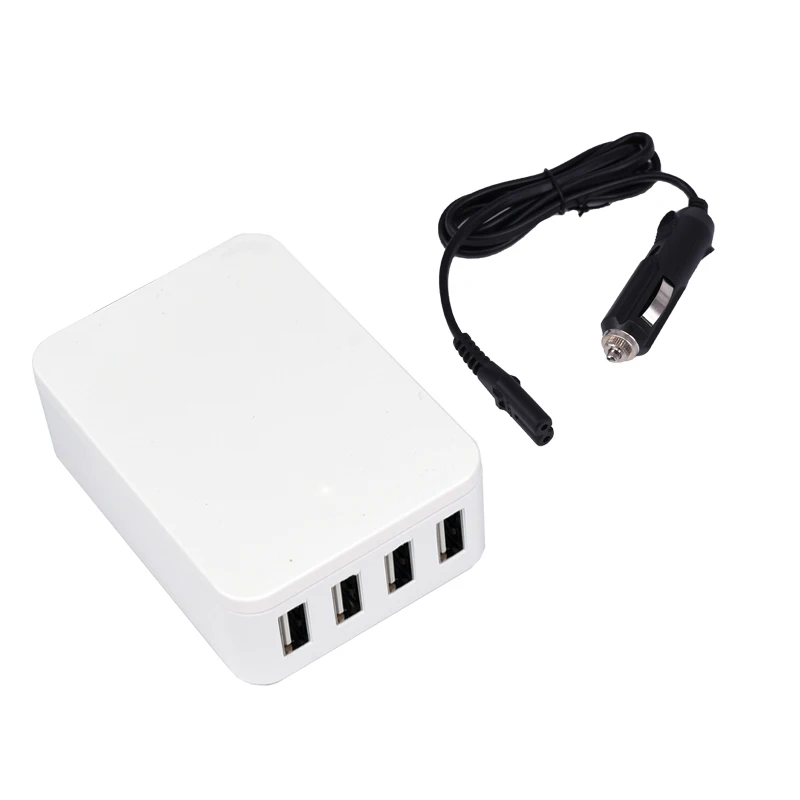 DC12V до 5V 5A четыре USB Мощность адаптер конвертер кабель модуля Мощность разъем автомобиля Зарядное устройство для 4 USB Выход понижающий Мощность модуль