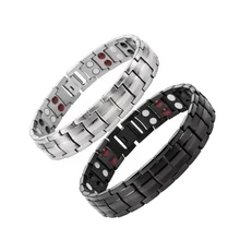 Мужские браслеты Магнитный браслет исцеляющая энергия двойные мужские браслеты с подвесками для женщин модные ювелирные изделия регулируемое украшение с защелкой
