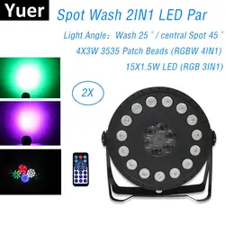 Wash Spot 2в1 Dj Effect Lighting 30 Вт RGBW светодиодный прожектор лазерный проектор вечерние рождественские украшения для дома Дискотека освещение лазер