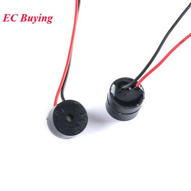 Zumbador activo electromagnético con Cable, 12V, 12x9,5 MM, 5 unidades por  lote - AliExpress